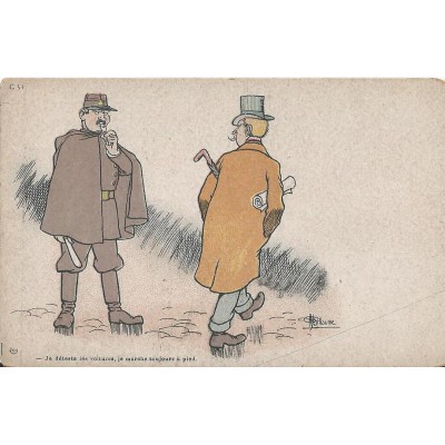 Carte postale illustrée par Guillaume 1900